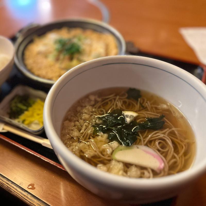 なにわ定食（カツ玉）(ニハそばきよせ)