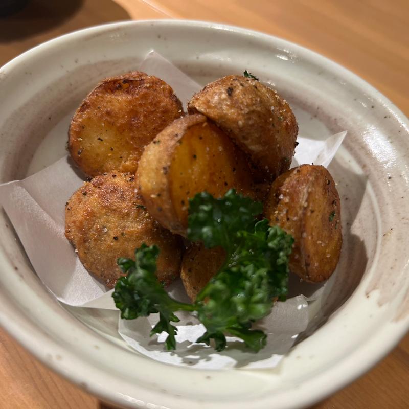 新じゃが揚げ(鳥一伝承　焼鳥酒場ヤスモリ商店)