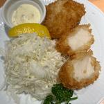 別海町ジャンボ帆立のレアカツ(ヱビスバー 札幌アピア店 (YEBISU BAR Sapporo Apia))