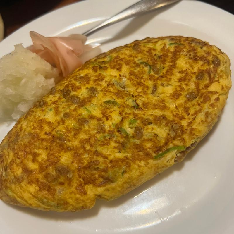 納豆オムレツ(やきとり五鉄)