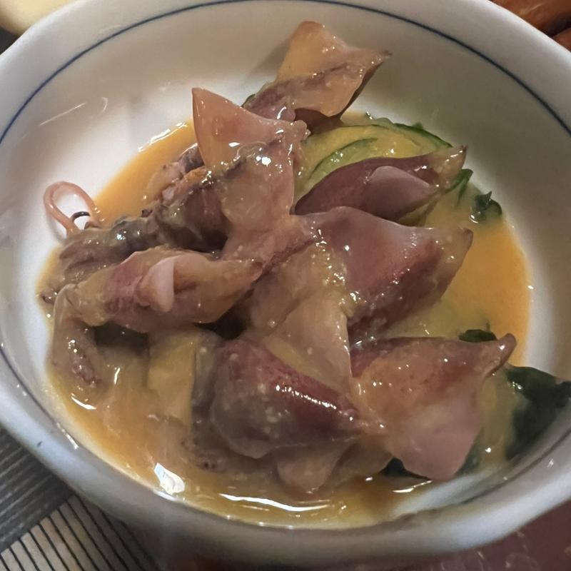 ホタルイカの酢味噌和え(やきとり五鉄)