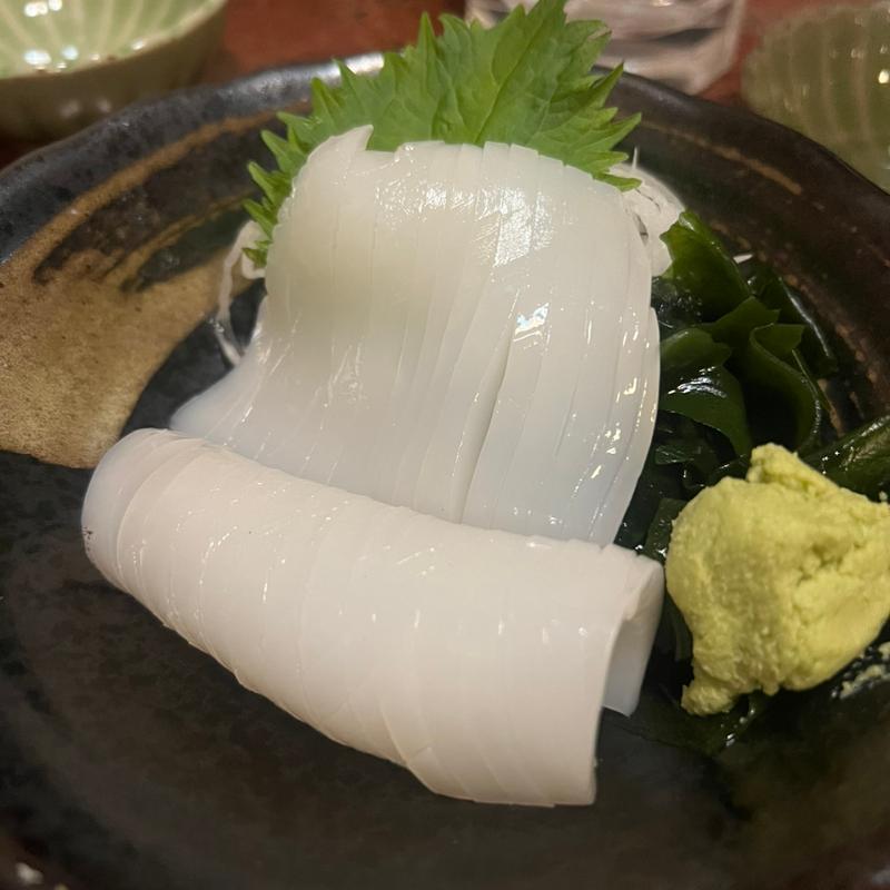 イカの刺身(やきとり五鉄)