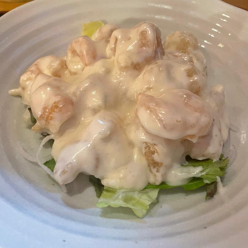 エビマヨ(中華料理店 龍)
