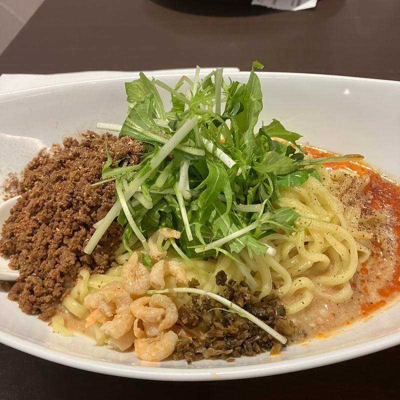 白胡麻汁無し担々麺(四川担担麺 阿吽 湯島 （シセンタンタンメン アウン ユシマ）)