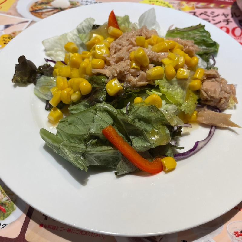 ツナコーンのランチサラダ(ジョリーパスタ 皆実町店)