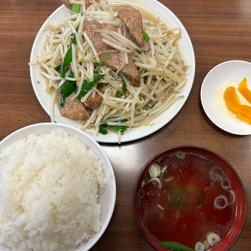 ニラレバ定食(朱華飯店 小田原店 （シュウカハンテン）)