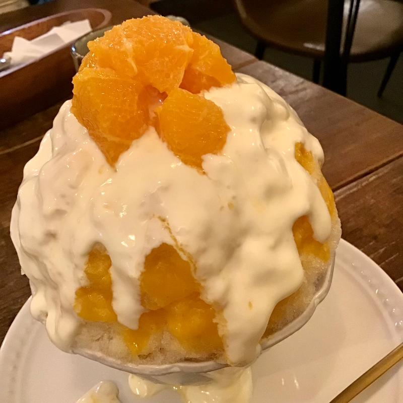 たんかんマスカルポーネ氷(こっそりカレー)