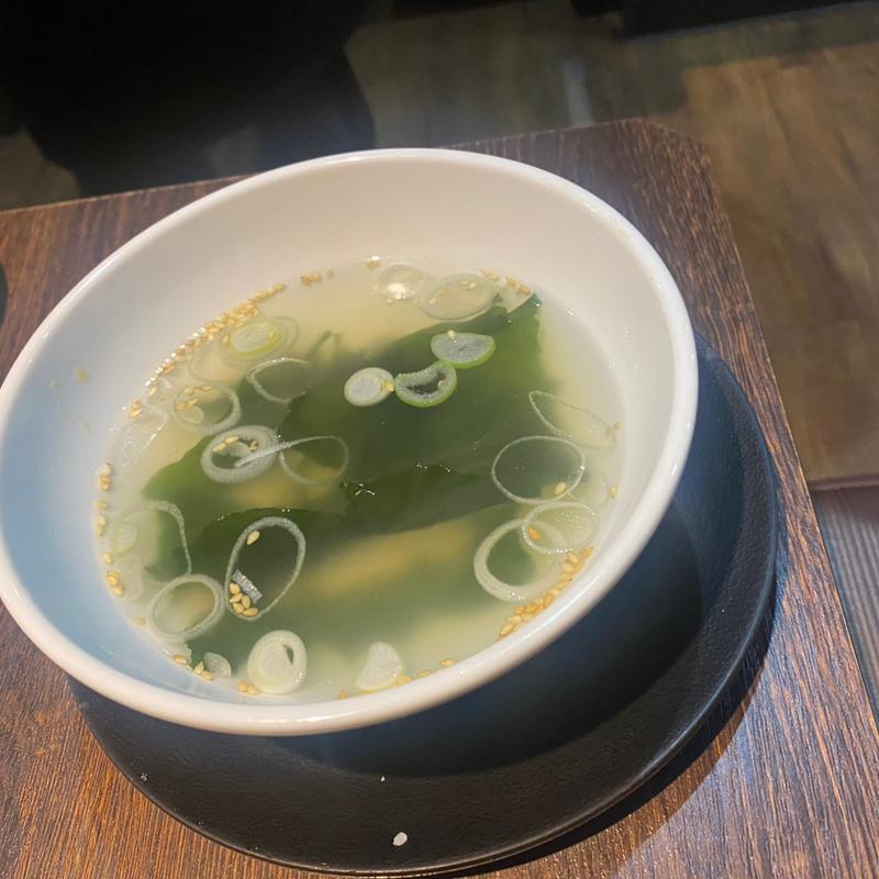 わかめスープ(ハーフ)(あみやき亭 津島店 )