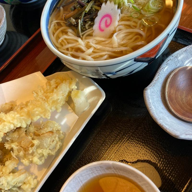 海老、舞茸天ランチ(大釜)