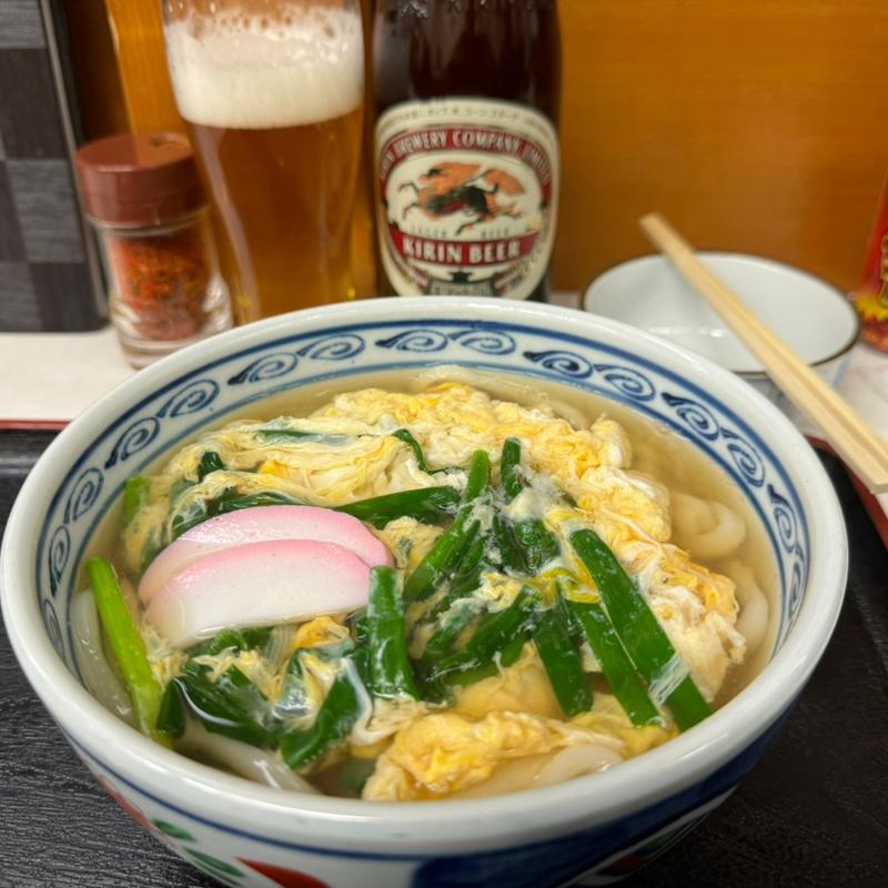 玉子とじうどん(手打うどん 桃太郎 )