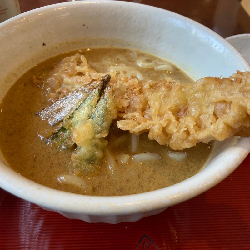 穴子天カレーうどん(古奈屋 巣鴨本店)