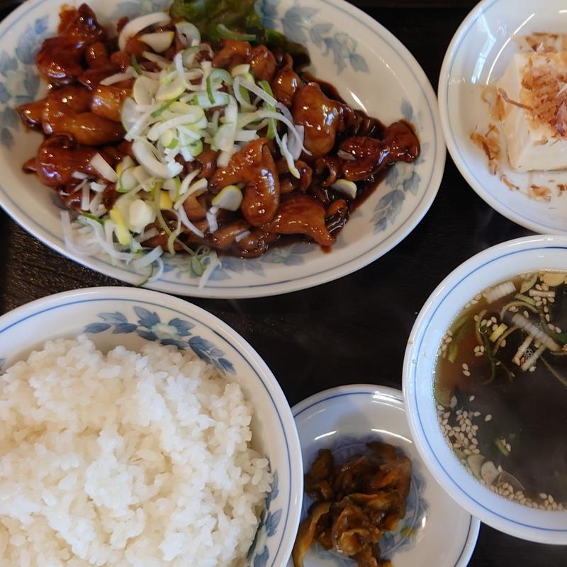 いりもつ定食(てんぐラーメン 甲府後屋店 )