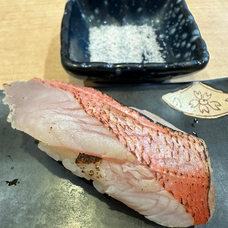 金目鯛炙り(海鮮処寿し常 マーヴ妙典店)