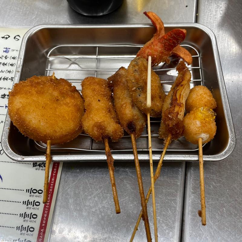 串カツ(串カツ×お好み焼き 串かつ ふじやま 新世界ジャンジャン横丁店)