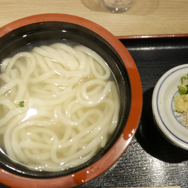 釜揚げうどん(とり天ぶっかけと鴨釜うどん 麺匠 やしま)