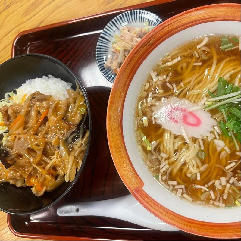 豚肉スタミナ丼とラーメンのセット(マルイチ神田軒 )