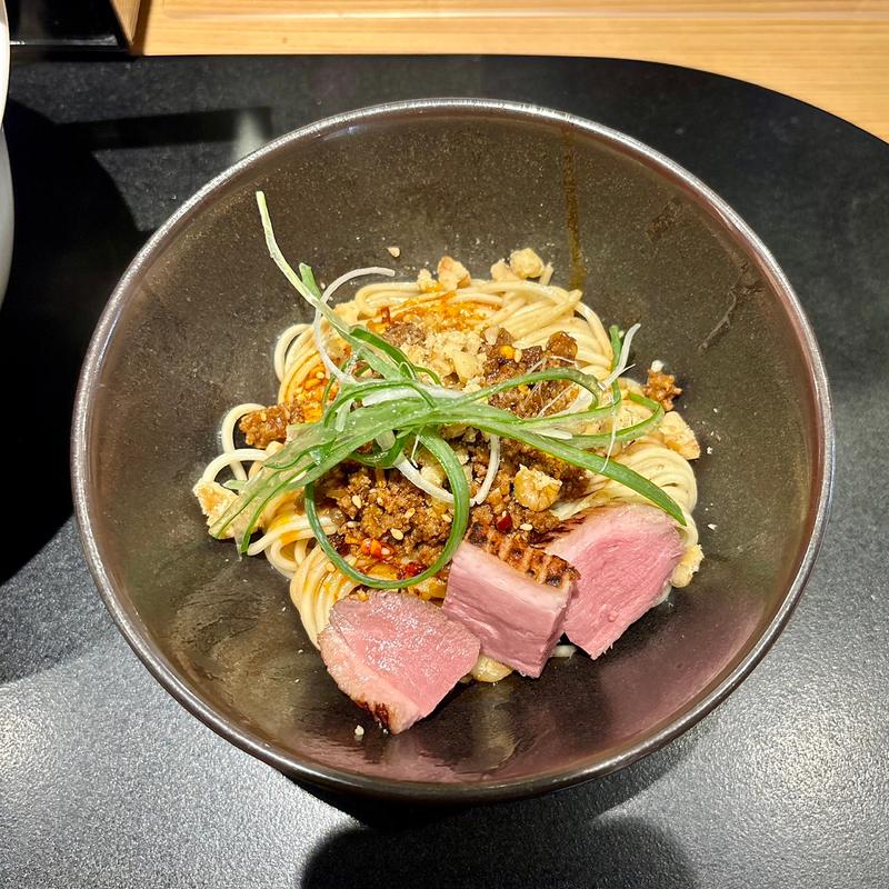 鴨担々和え玉(鴨中華そば楓)