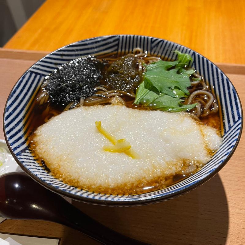 とろろそば（温）(信州十割そば てん)