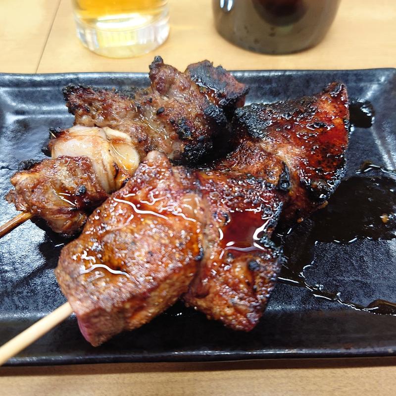 レバーと豚軟骨(やきとり野島)