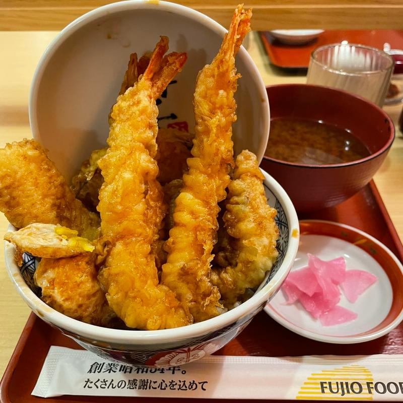 海老三本丼(えびのや サカエチカ店)