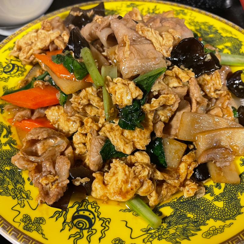 キクラゲと卵炒め(中華食堂 錦秀飯店 神保町店 （キンシュウハンテン）)