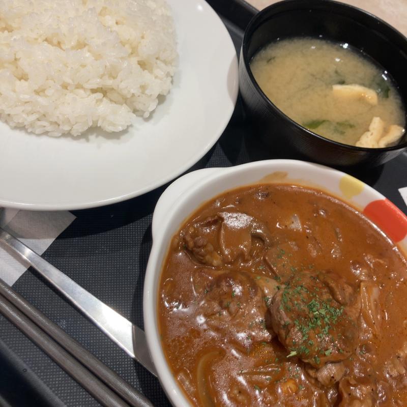 カットステーキのハッシュドビーフ定食(松屋 高津店 )