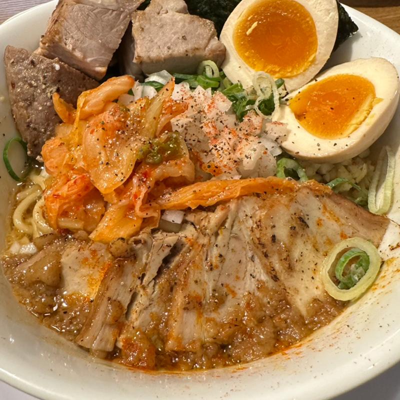 台湾まぜそば 豚キムチーズ(キラメキノトリ伏見横大路店)