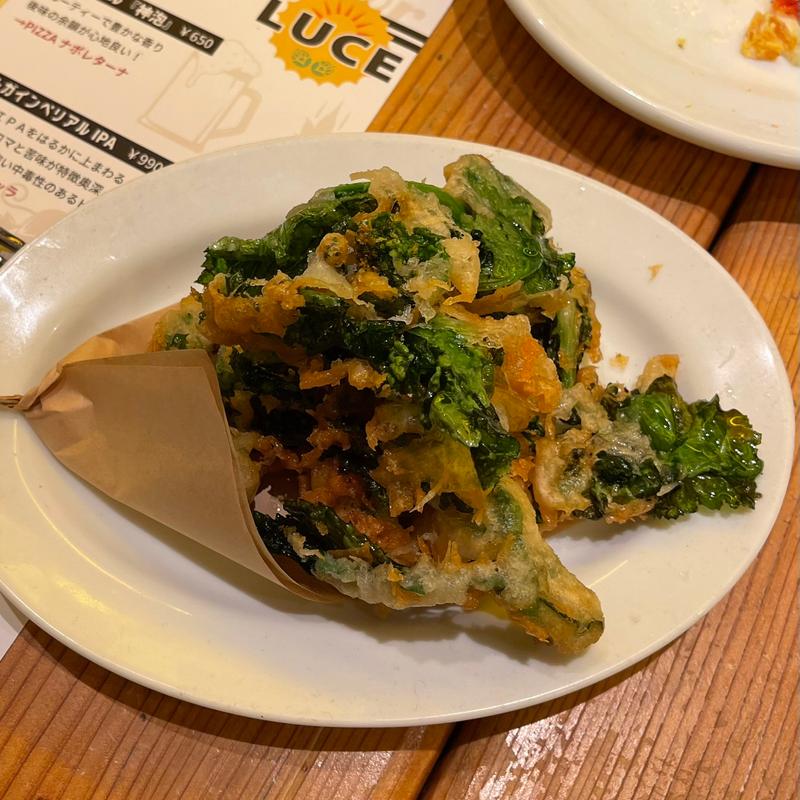 菜の花のビールフリット(ビッレリア&ピッツェリア ルーチェ （LUCE）)