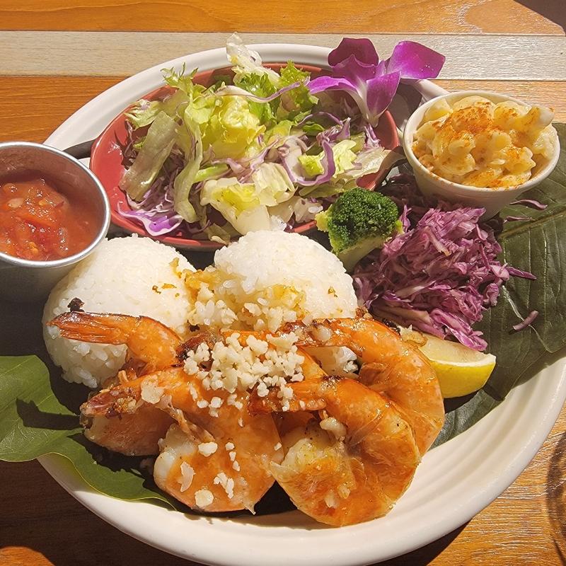 ガーリックシュリンププレート(コナズ珈琲姫路)