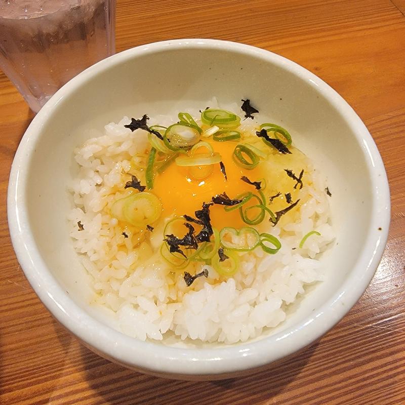 たまごかけご飯(焼きあご塩らー麺 おおさわ)