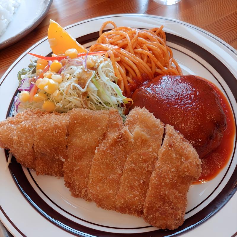 ハンバーグとトンカツ(グリルはせがわ)