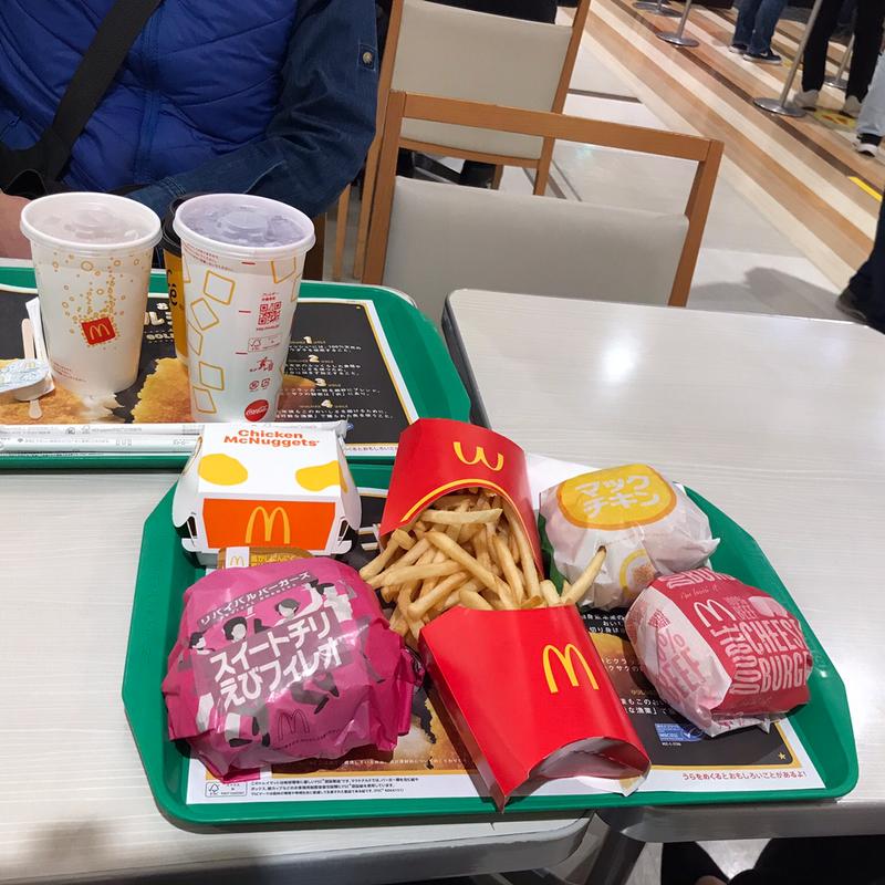 ダブルチーズバーガーセット(マクドナルド イオン秦野ショッピングセンター店)