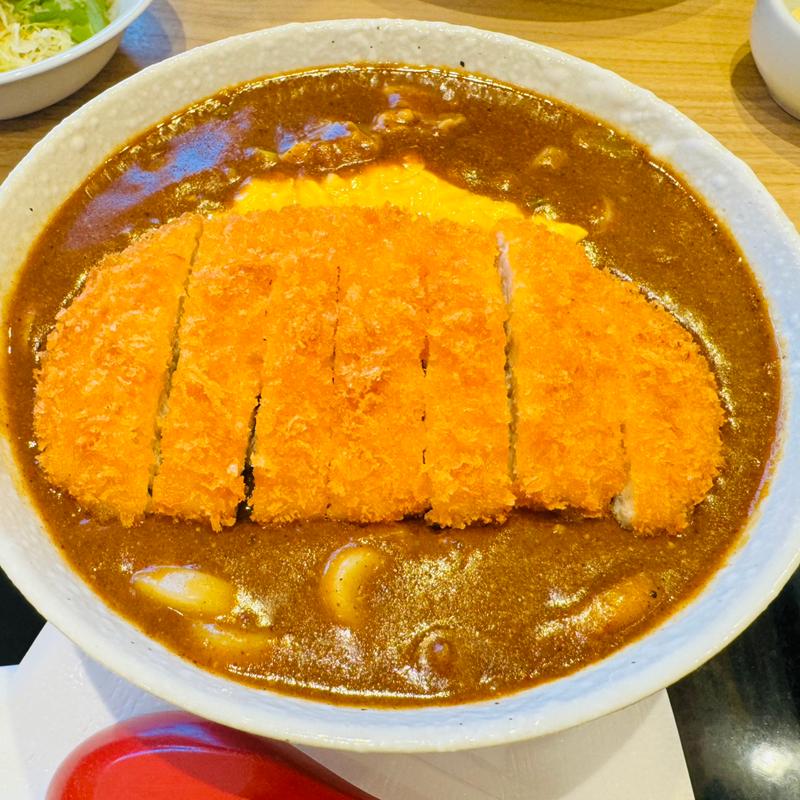 カレーうどん20辛＋トンカツ＋スクランブルエッグ(CoCo壱番屋 加須愛宕店)