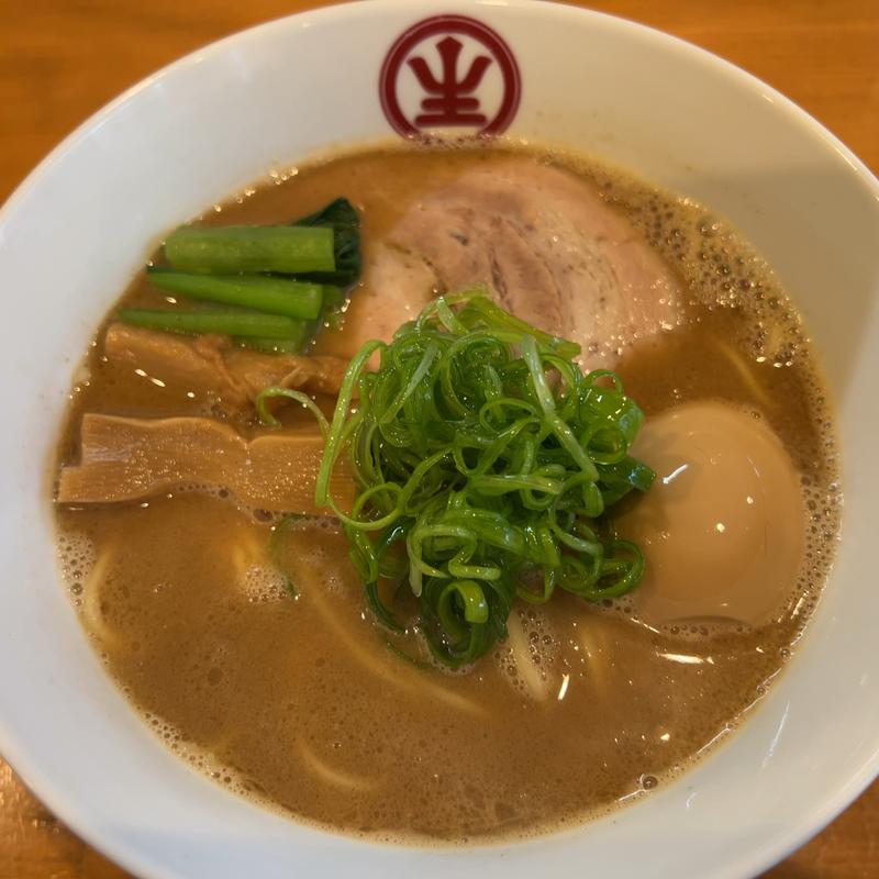 味玉豚魚そば大盛(中華蕎麦生る)