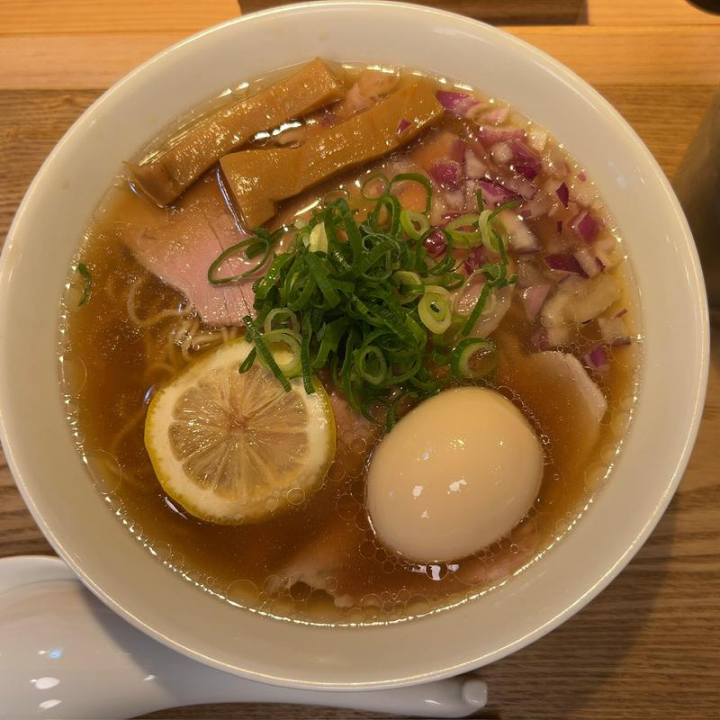 淡白醤油味玉貝ダシ中華そば大盛(中華そば 雷杏 -RYAN- （ライアン）)