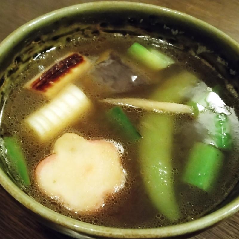 鴨葱汁(手打ちそば スズメのお宿)