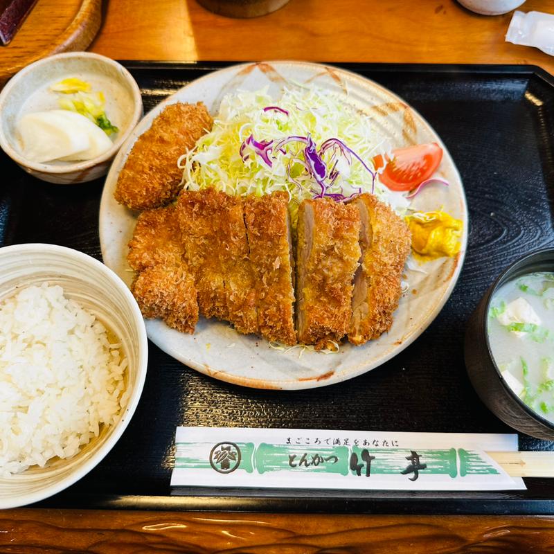 上ヒレカツ定食(とんかつ竹亭 谷山店)