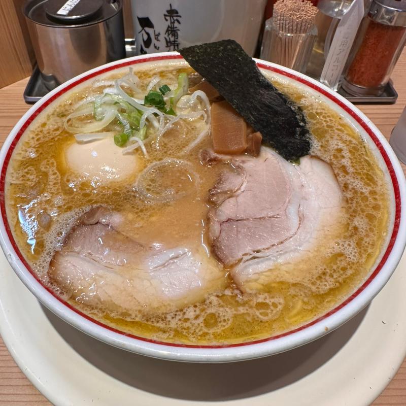 味玉豚鶏中華そば(玉・赤備（あかぞなえ）)