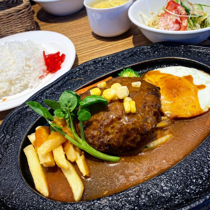 時代屋風ハンバーグセット(時代屋)