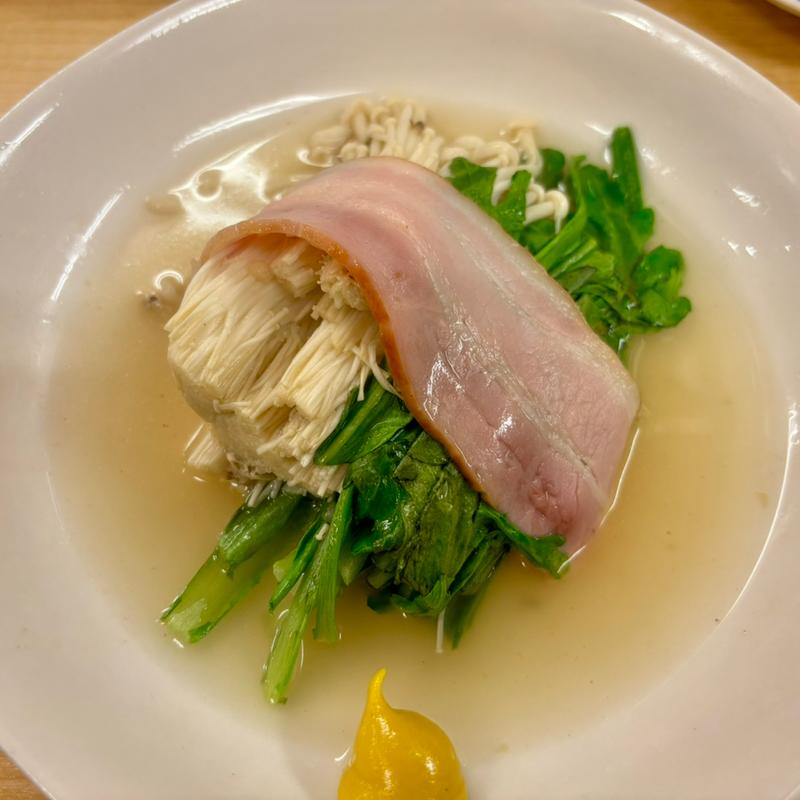 菊菜とエノキのベーコン巻き(なんばや和 )