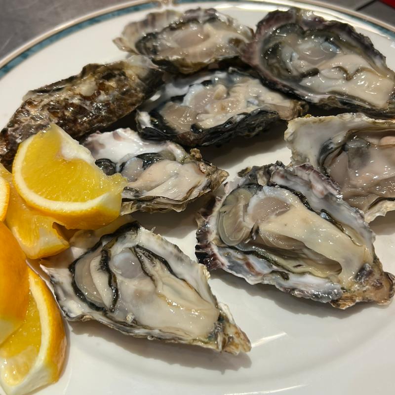 殻付き牡蠣 生(明石の魚と地元野菜と黒毛和牛 BAR OTTO)