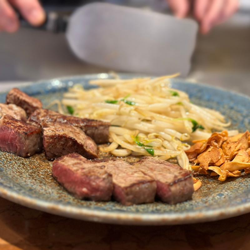 ニュージーランド産牛 ロースステーキ定食150ｇ(六角堂 （ロッカクドウ）)