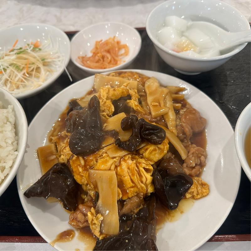 週替わりランチ　1.木須肉(味王 中野本店)