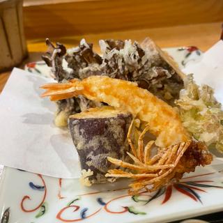天ぷら蕎麦ランチの天ぷら(典座)