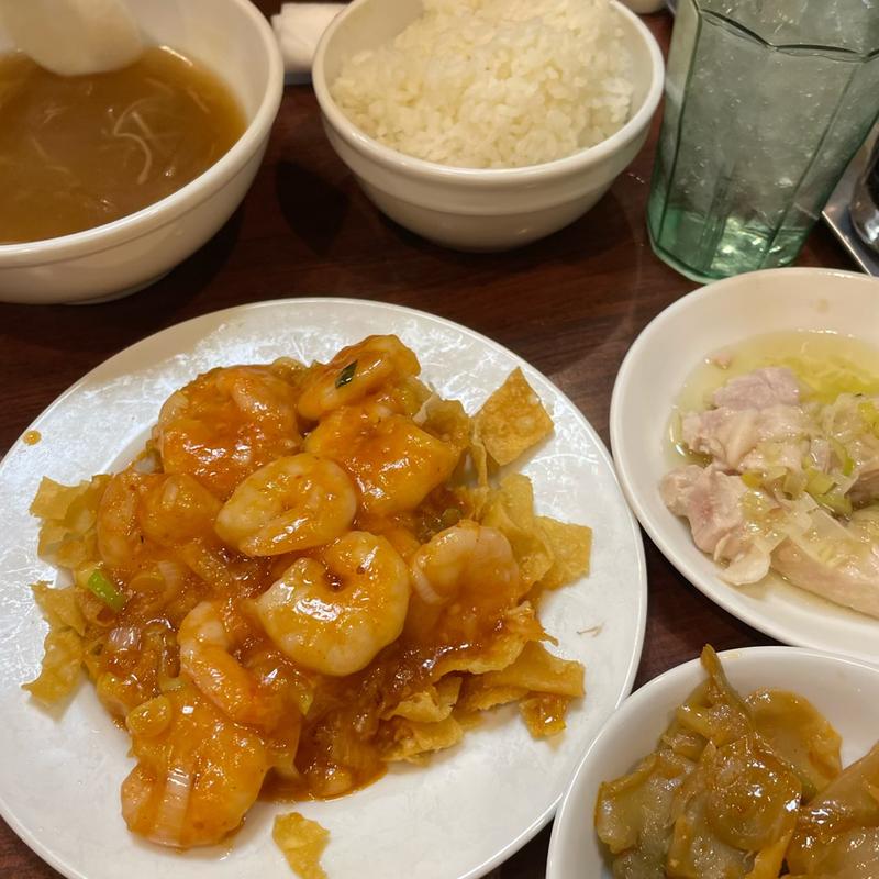 エビチリセット(品珍閣)