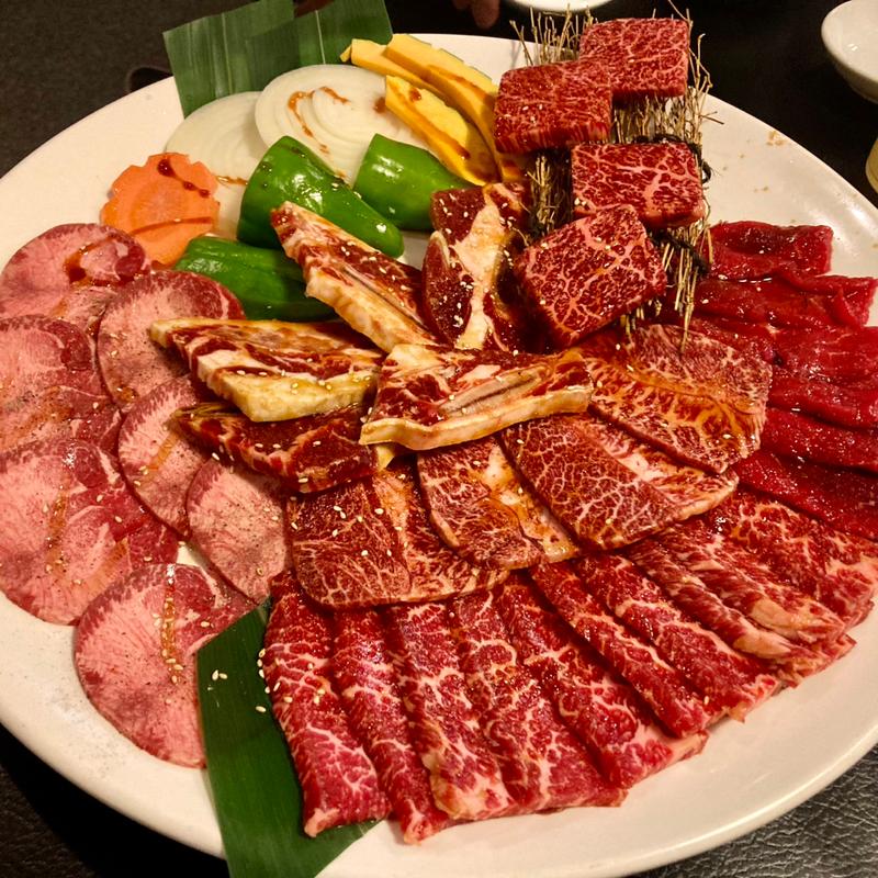 ファミリー大皿(焼肉と韓国家庭料理はんがん大田原店)