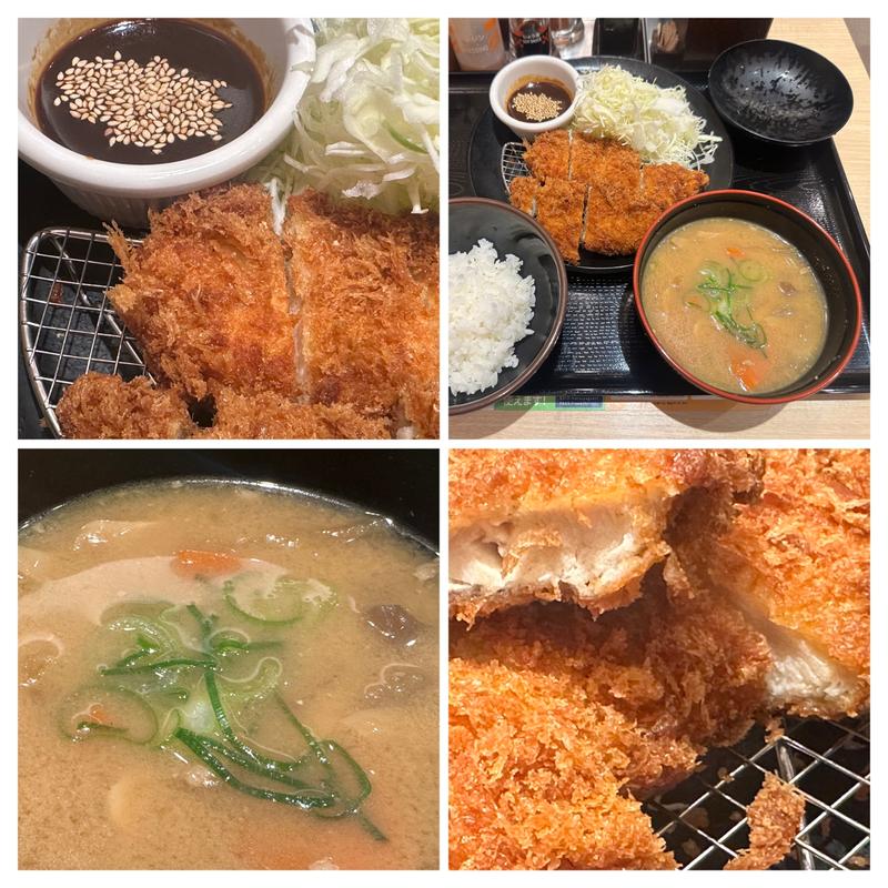 味噌ささみかつ定食・豚汁(かつや本厚木店)