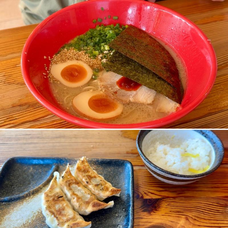 房総豚骨味玉こてメン Bセット(房総豚骨こてメン堂)