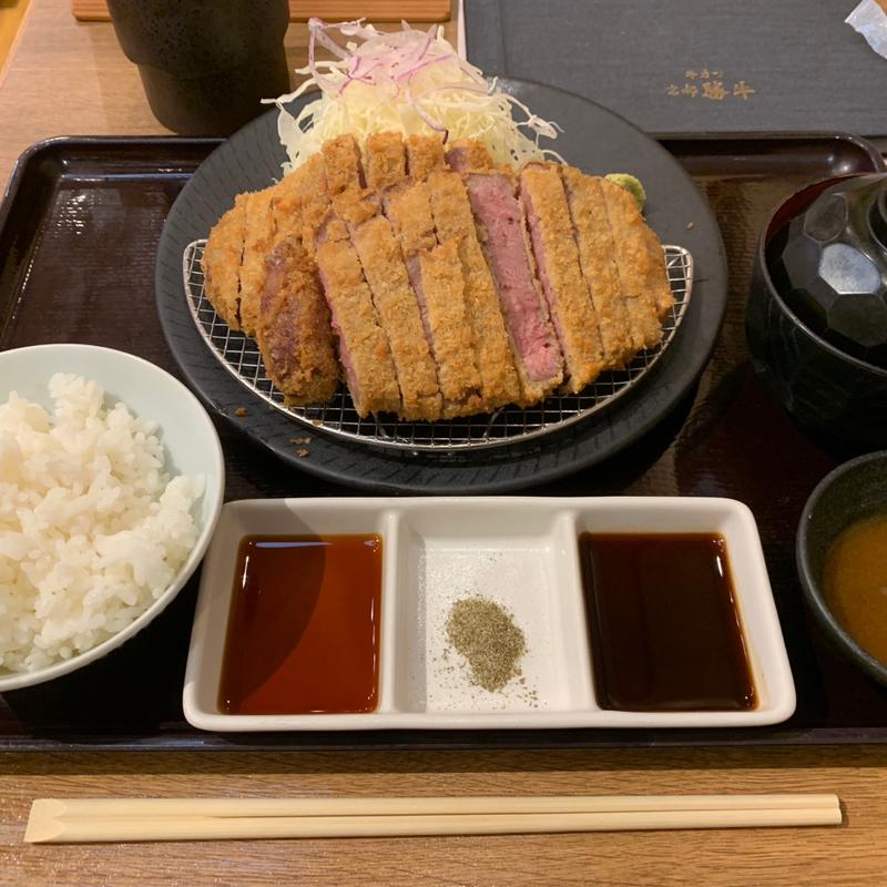 牛サーロインカツ膳（ダブル(牛カツ専門店 京都勝牛 イオンモール岡崎店)