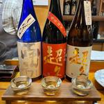 お好きな日本酒3種飲み比べ(酒の道場 花野 )